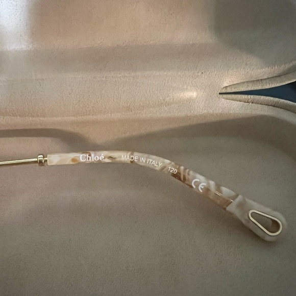 Chloe Pink and Gold Sunglasses